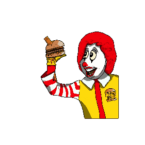 Burger Sticker by filthybuns