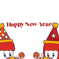 Happy New Year Love Sticker by Makaroni Ngehe