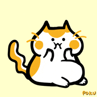 Cat Blushing GIF by Poku Meow