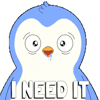 Give It To Me Please Sticker by Pudgy Penguins