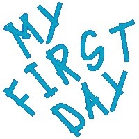My First Day Doggy Daycare Sticker by waggingtailspr