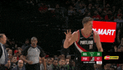 celebrate portland trail blazers GIF by NBA