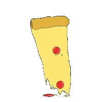 Pizza Melting Sticker