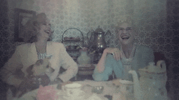 music video white powder perm GIF by Rich White Ladies