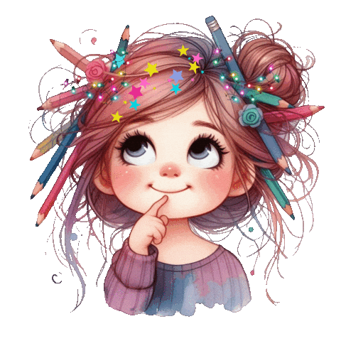 Girl Sticker