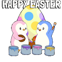 Easter Eggs Penguin Sticker by Pudgy Penguins