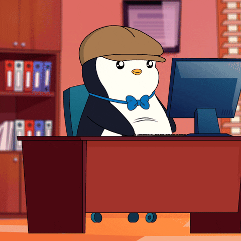 Work Yes GIF by Pudgy Penguins