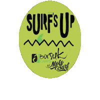 BorsukCamps kids wave skate surf Sticker