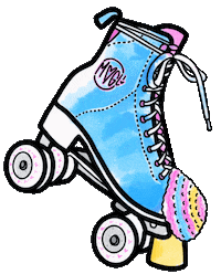 Illustration Skating Sticker by MOGL