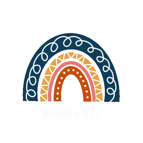 Darnau_bach rainbow sketch lockdown mindfulness Sticker