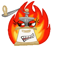 Ulyana_Citer_Art coffee angry artbyciter Sticker