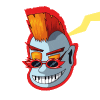 Sijb music cartoon weird punk Sticker