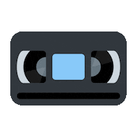 emojivid video vhs emoji cassette Sticker