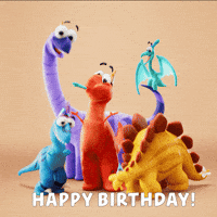 Celebrate Happy Birthday GIF by Claynosaurz