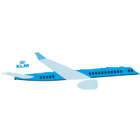 flying royal dutch airlines Sticker by KLM