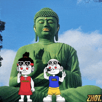 Buddha Statue GIF by Zhotcita
