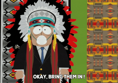 indian feather GIF by South Park 