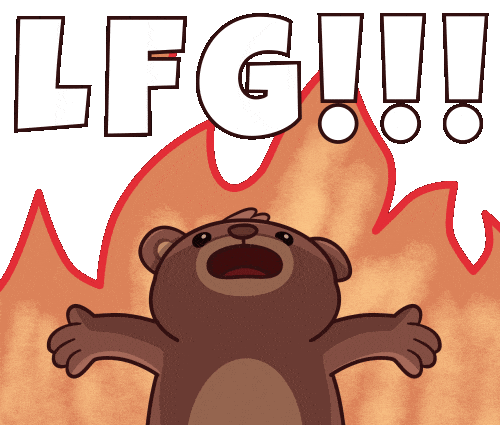 Lets Go Yes Sticker by BEARISH