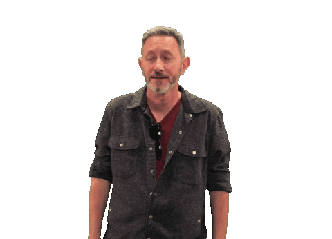 Scared Run Sticker by Leroy Patterson