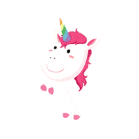 Unicorn Popcorn Sticker by Indoshare