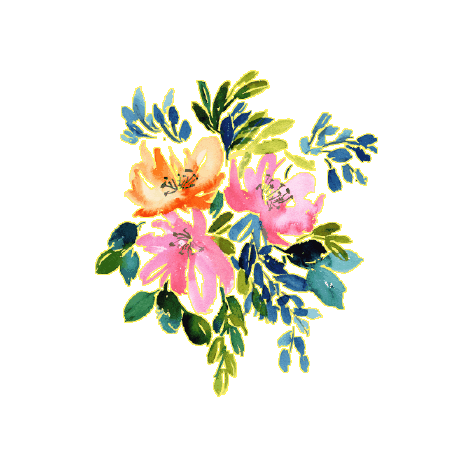 Art Flower Sticker