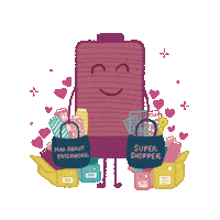 Shopping Fabric Sticker by Mad About Patchwork