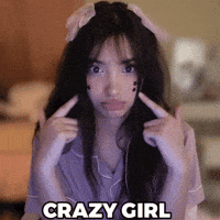 Crazy Girl Smile GIF