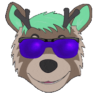 digitaldamien animation cartoon cool sunglasses Sticker