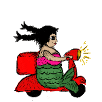 pauespino fast mermaid sirena dulce amor Sticker