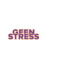 AthenaSchool stress geen geen stress athenstudies Sticker