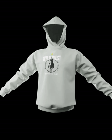 West Wear hoodie tech pack animated overview