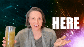 Here You Go GIF by Theresa Lear Levine
