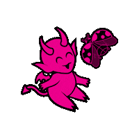 Lady Bug Devil Sticker by Die With Your Boots On