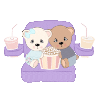 Teddy Bears Eating Sticker