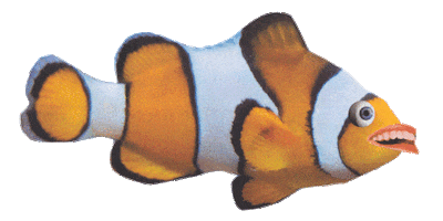 Orange Fish Sticker by Galvanik Zug