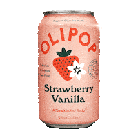 Strawberryvanilla Sticker by OLIPOP