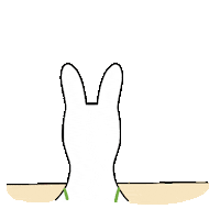 foxbrush_ fox tired rabbit exhausted Sticker