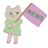 Cat News Sticker