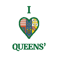 Queens Sticker by Queens' College Cambridge