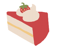 ruillu illustration cake yum all gone Sticker