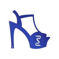 polesweetpole blue heels shoe platform Sticker
