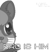 Black And White King Sticker by Hamieverse