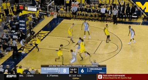 Go Blue College Basketball GIF by Michigan Athletics