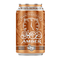 Wichitabrewco beer beer can wbc amber ale Sticker