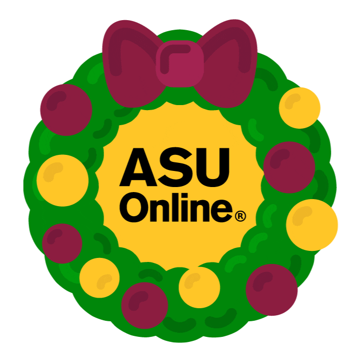 Merry Christmas Sticker by Arizona State University