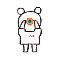 Rainbow Love Sticker by Simian Reflux