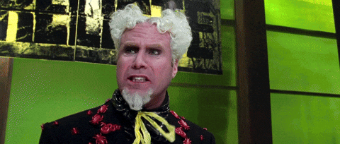 Movie gif. Will Ferrell as Mugatu from Zoolander flails his arms in anger as he shouts. Yellow block text, "I feel like I'm taking crazy pills."