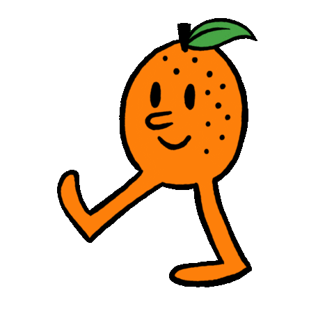 Juicing Orange Juice Sticker by Emily Redfearn