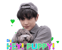 Dog Love Sticker by koreadispatch
