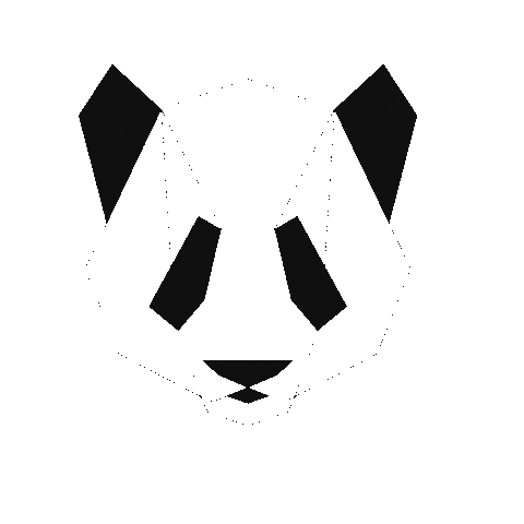 Leboubouparis giphyupload logo giphystrobetesting panda Sticker